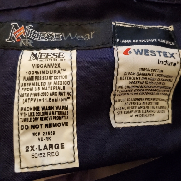 *NWT-Westex INDURA FR Coveralls Sz 2XL - Picture 3 of 5
